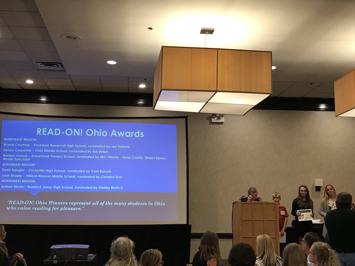 Congrats to our #readonohio award winners! #OELMA17