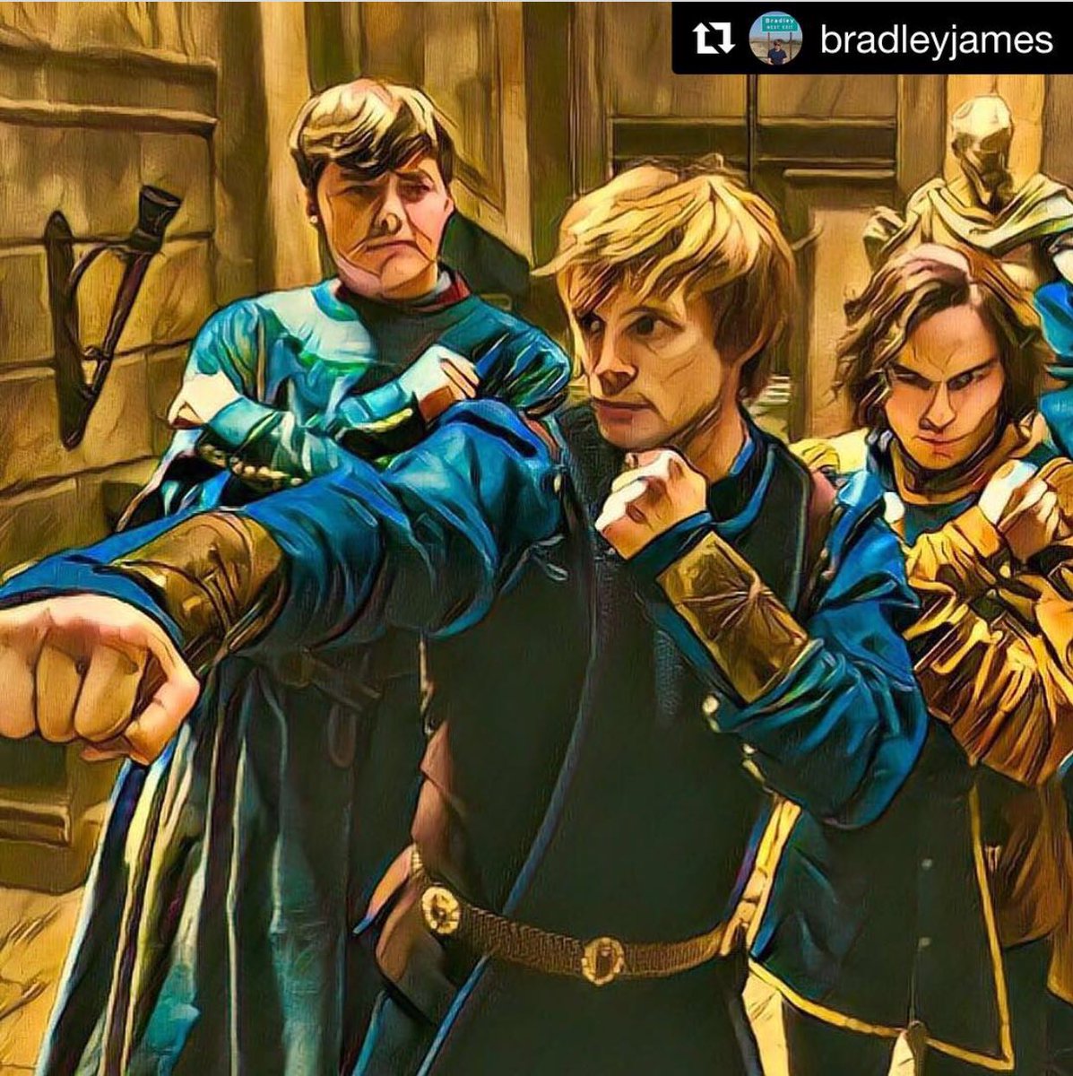 MediciSeries's tweet photo. 🤣🤣🤣 #Repost @BradleyJames 
FYI The Power Rangers episode of #Medici Series 2 is going to be epic
@joncassar
#PowerBracelets #Netflix #Rai1 https://t.co/HWhM9Btw0C