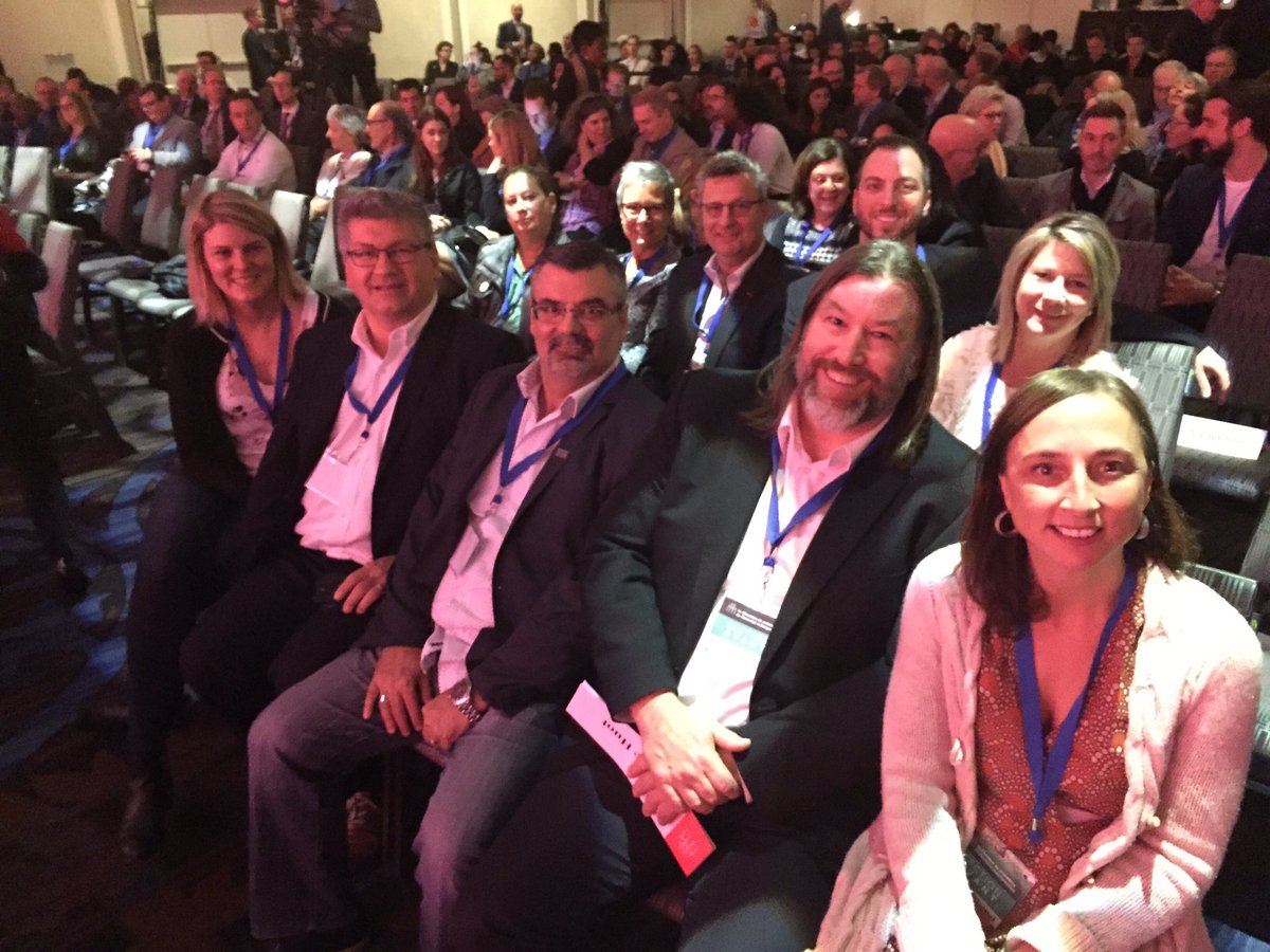 SCFPQuebec's tweet image. Le SCFP est sur place pour écouter le débat #deniscoderre vs #valerieplante #mtl2017