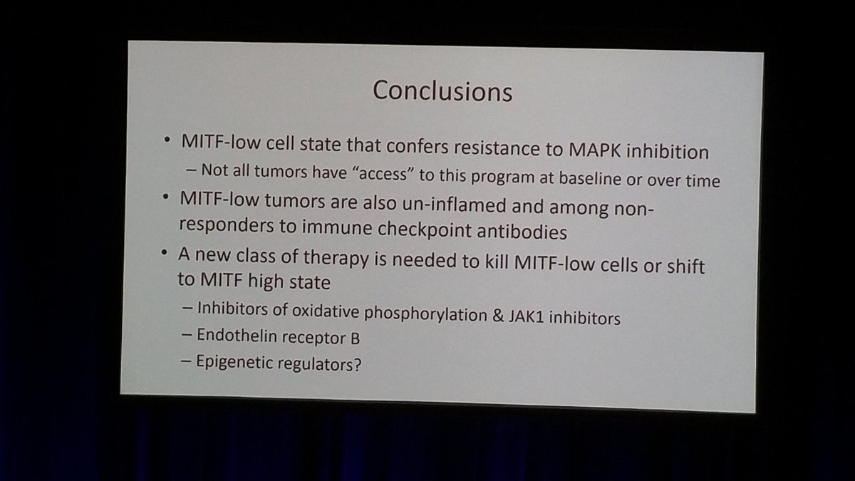 InstitutoOnco's tweet photo. WCM2017: novos conceitos de resistencia em drogas alvo no melanoma. https://t.co/LNo53WZLaZ