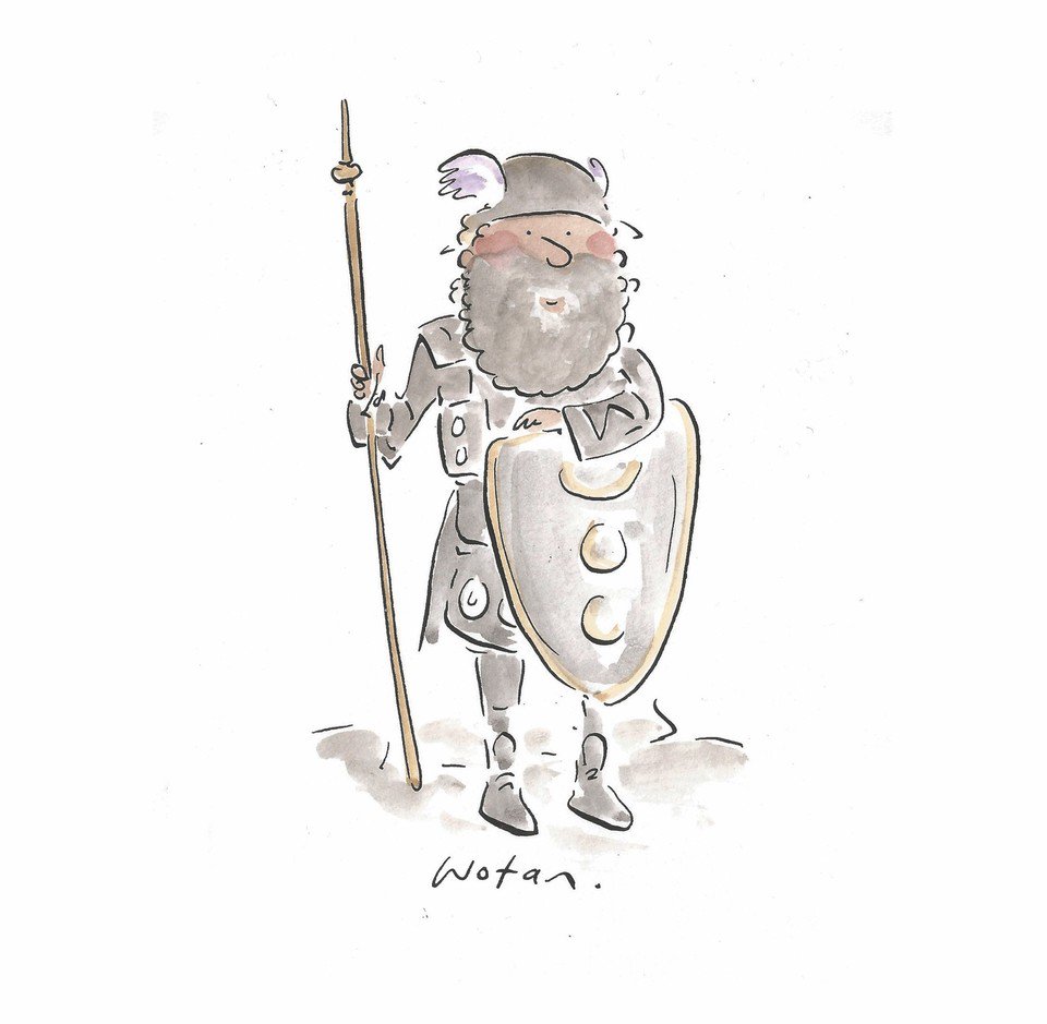 rosiebrookspics's tweet photo. I hope everyone has had a wonderful #operapassionday today! #operapassion #opera #classicalmusic #classicalmusicillustration #wotan #wagner https://t.co/Cn92C9onH6