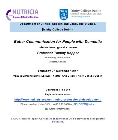 Update on #dementia <a href="/IASLPeeps/">IASLPeeps</a> <a href="/PCAD_ProjectTCD/">Profiling Communication in Dementia P-CAD</a>