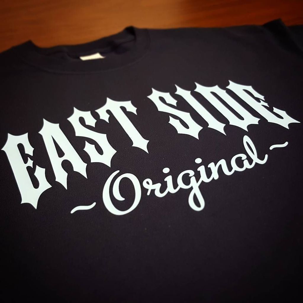 shirtboss's tweet photo. East Side Original Outlaw. Represent your side of the tracks. #shirt #shirtboss #eastside #original #outlaw https://t.co/BiZuhpHgIz https://t.co/FFXWWG1P9I