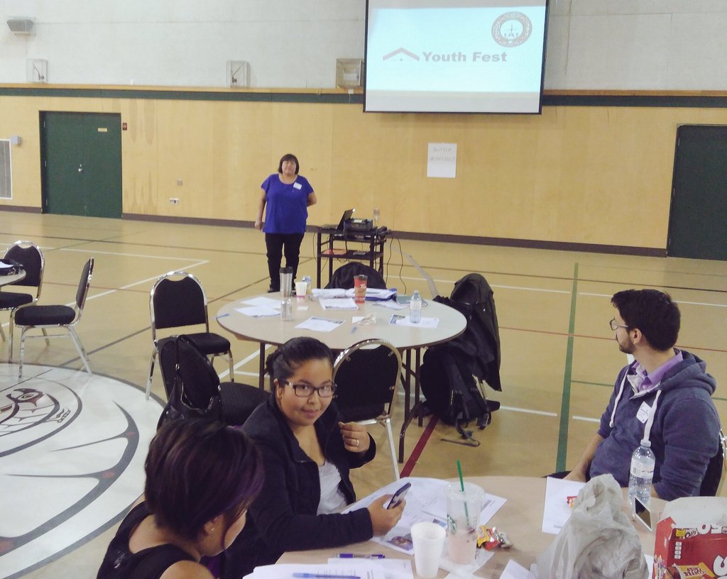 CMHC_ca's tweet photo. Into her 16th year in #housing management, Rhonda Brown shares her knowledge, experience and impressive career with the future! #2017YFest https://t.co/LWXlrFTJft