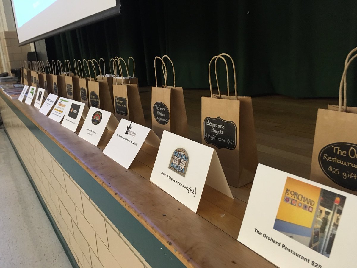 PYounkinsFCPS's tweet photo. #EdcampFCPS Setting up, getting ready for EdCamp tomorrow. Who will win all those raffle items? Wonderful sponsors! https://t.co/oKJIxuzxdm https://t.co/1QSpv9Dn7T
