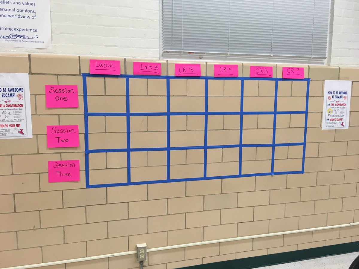 PYounkinsFCPS's tweet photo. #EdcampFCPS Setting up, getting ready for EdCamp tomorrow. Who will win all those raffle items? Wonderful sponsors! https://t.co/oKJIxuzxdm https://t.co/1QSpv9Dn7T