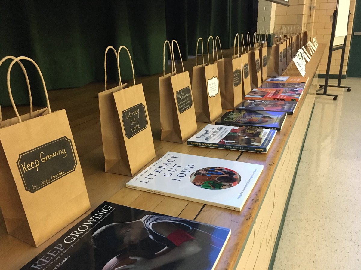 PYounkinsFCPS's tweet photo. #EdcampFCPS Setting up, getting ready for EdCamp tomorrow. Who will win all those raffle items? Wonderful sponsors! https://t.co/oKJIxuzxdm https://t.co/1QSpv9Dn7T