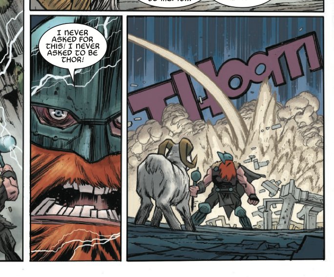 Angry goats and War Thor. Issue #700 of Thor came out with a few pages by myself and @Dragonmnky 