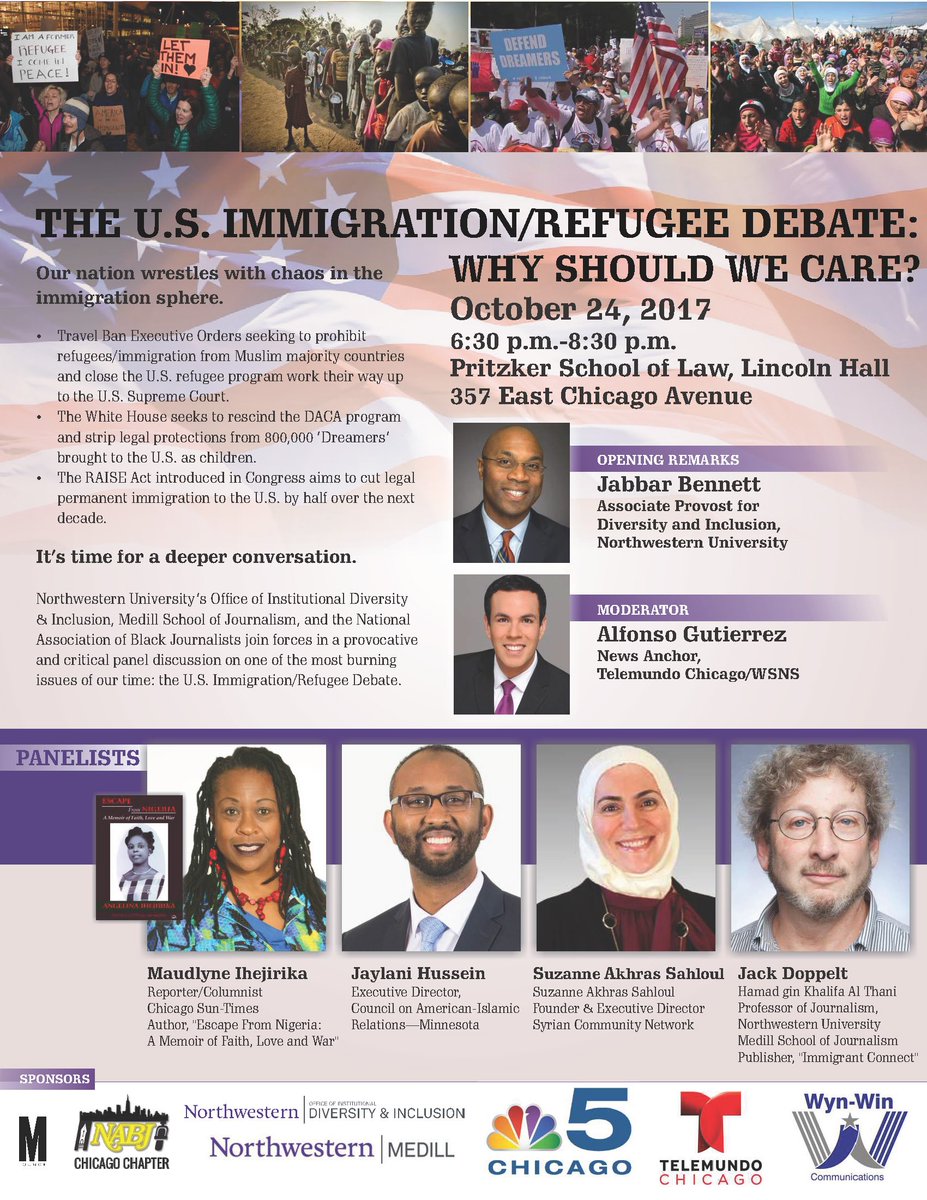 maudlynei's tweet photo. @MedillSchool ALL R INVITED! #Medill, @NorthwesternU #OIDI, @NABJCC  Present A Citywide Discussion #TUES #OCT24 630-830PM 357 E Chicago Ave https://t.co/piErczw9Wj