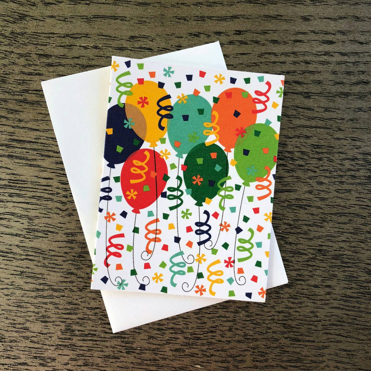 More #freshandfestive work for @ginabdesigns by <a href="/afreshbunch/">Fresh Bunch</a> artist Vanessa Raidy. #enclosurecard #party #confetti #color #arteverywhere