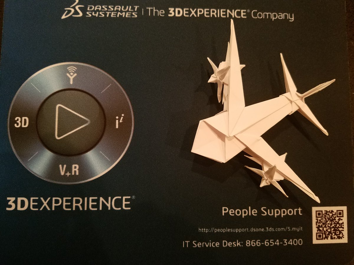 3DS_Marty's tweet photo. A special gift left by one of our customers, Runyuan Bai at Andersen Corporation.  Thanks for attending the SIMULIA Central Technology Day! https://t.co/HJRhmzXytv