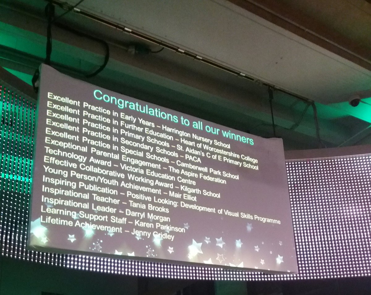 Congratulations to all our winners and all those shortlisted for the #nasenAwards we hope you have all had a wonderful evening #SEND