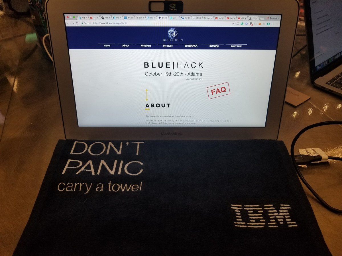 Dre_sc's tweet photo. When the coding gets tough.#bluehack #IBM #inclusiveibm https://t.co/sQKijQvXR1