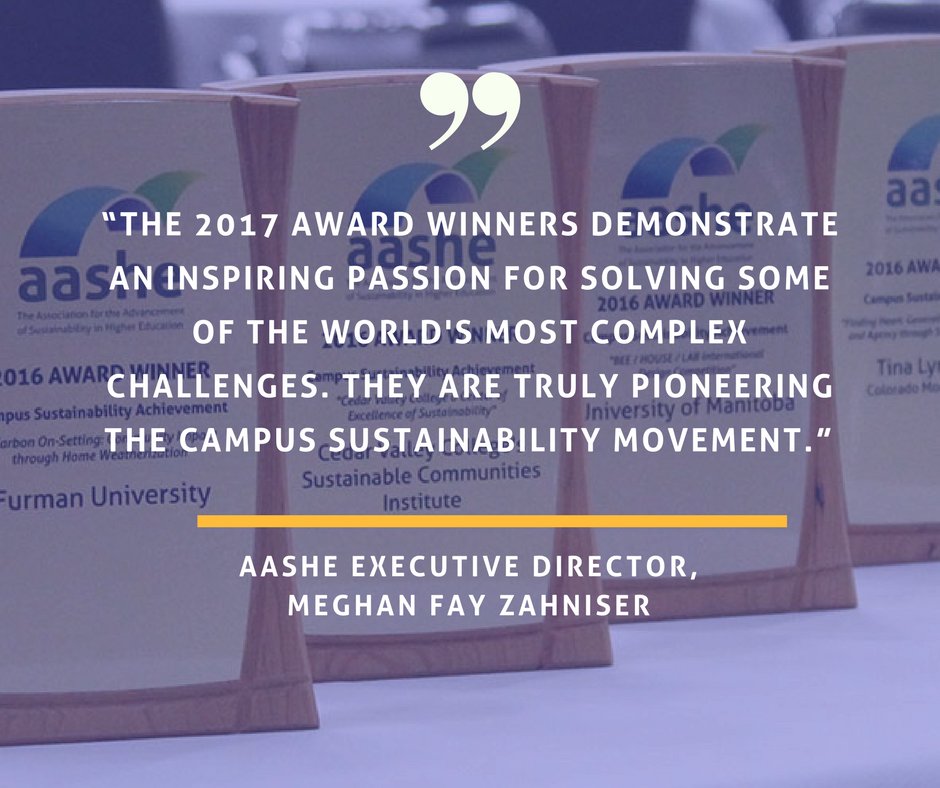 JCCCtweet's tweet photo. We are honored to be named a 2017 AASHE Sustainability Award Winner. https://t.co/603Sxql13N #AASHE2017 https://t.co/4XFXSOmbZJ