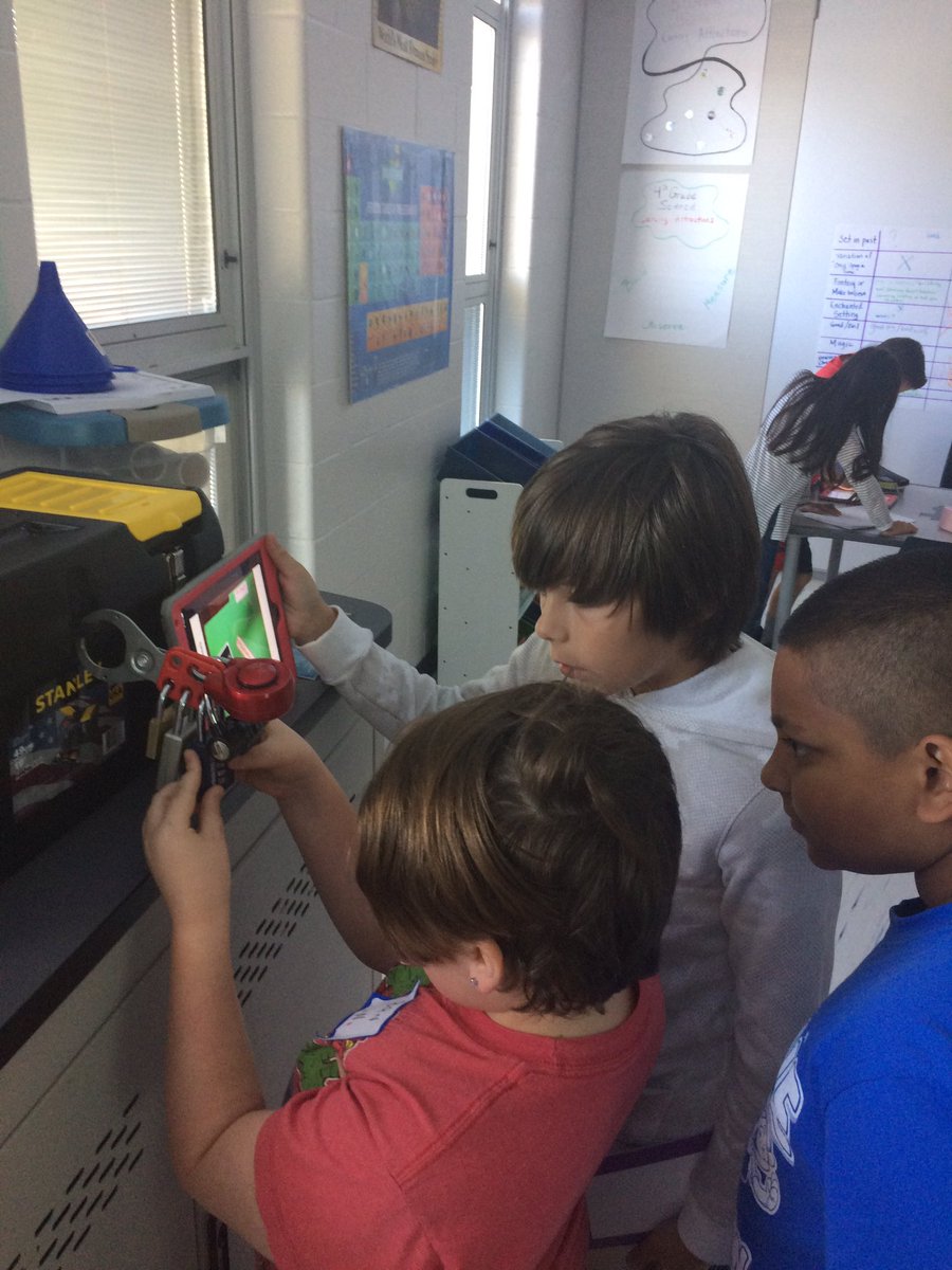 5th GR students <a href="/WestCler/">West Clermont Schools</a> STEMCenter experienced their first <a href="/breakoutEDU/">Breakout EDU</a> challenge Soon they will be making breakout scenarios of their own