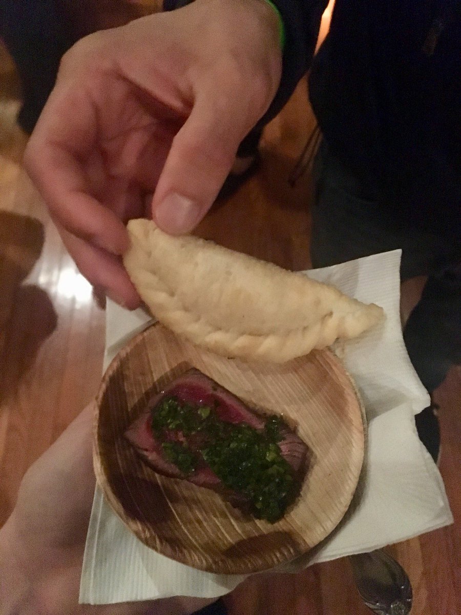 And we are off to Argentina: Empanadas and Ribeye Toast <a href="/BalvaneraNYC/">BALVANERA</a> #EdibleEscape