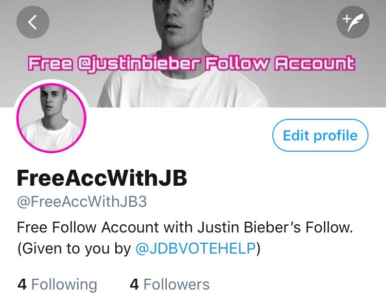 JDBVoteHelp's tweet image. I now have TWO free accounts with Justin’s follow. Read below to know how to enter. The two winners will be picked this Saturday!