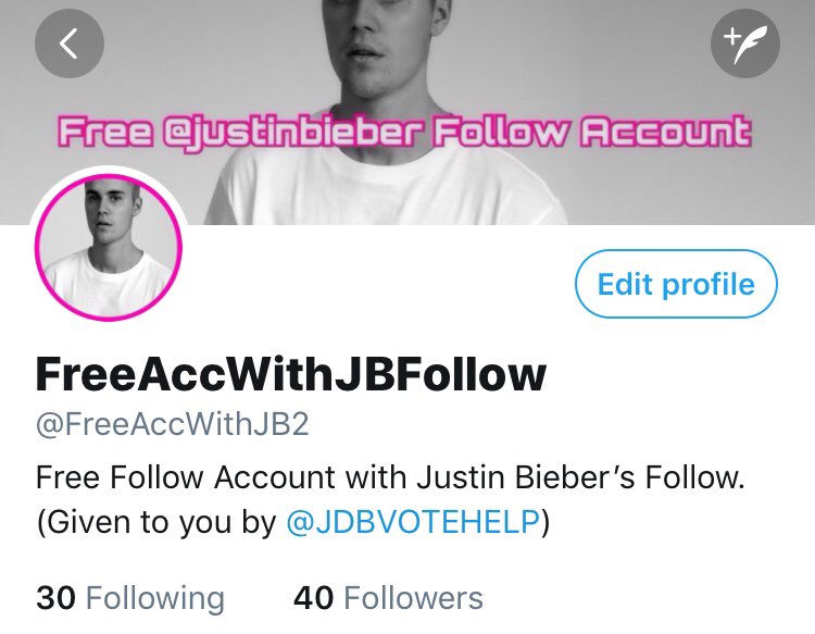 JDBVoteHelp's tweet image. I now have TWO free accounts with Justin’s follow. Read below to know how to enter. The two winners will be picked this Saturday!