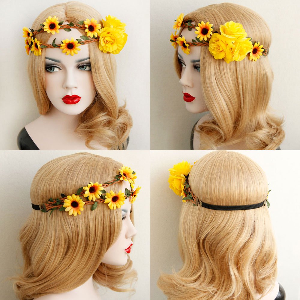 mrdresses's tweet photo. https://t.co/wsKm4vQ0gz
 #Halloween #Sunflower Floral #Flower Yellow Head #Hair #Crown for #Wedding #Party #Prom #Cosplay #KingsCat https://t.co/nl4E05NG5z
