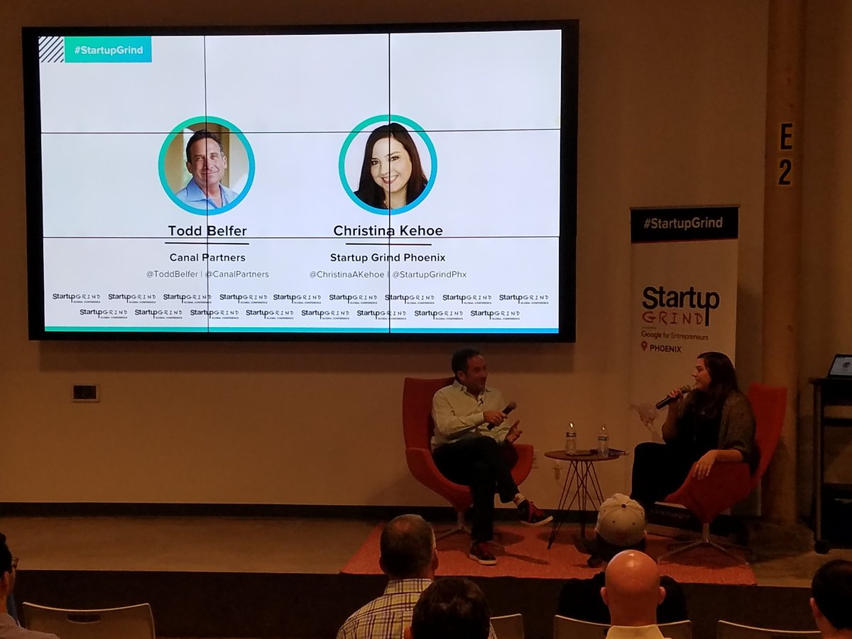 andrewmiller's tweet photo. Monthly dose of #startupgrind w/ @StartupGrindPhx @ChristinaAKehoe @ToddBelfer #YesPHX https://t.co/jct0PuY5ss