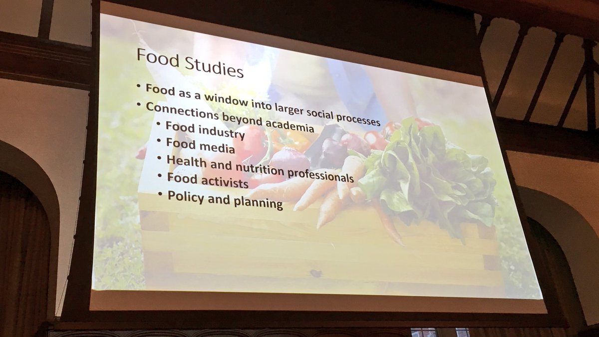 EmilyContois's tweet photo. How Alkon defines #foodstudies. #GAFS17 https://t.co/88tFWC56OR