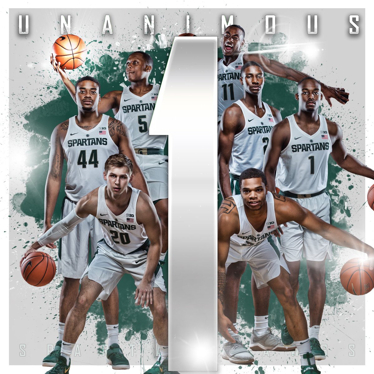 Spartan Basketball on Twitter "Michigan State is the UNANIMOUS pick as the preseason Big Ten