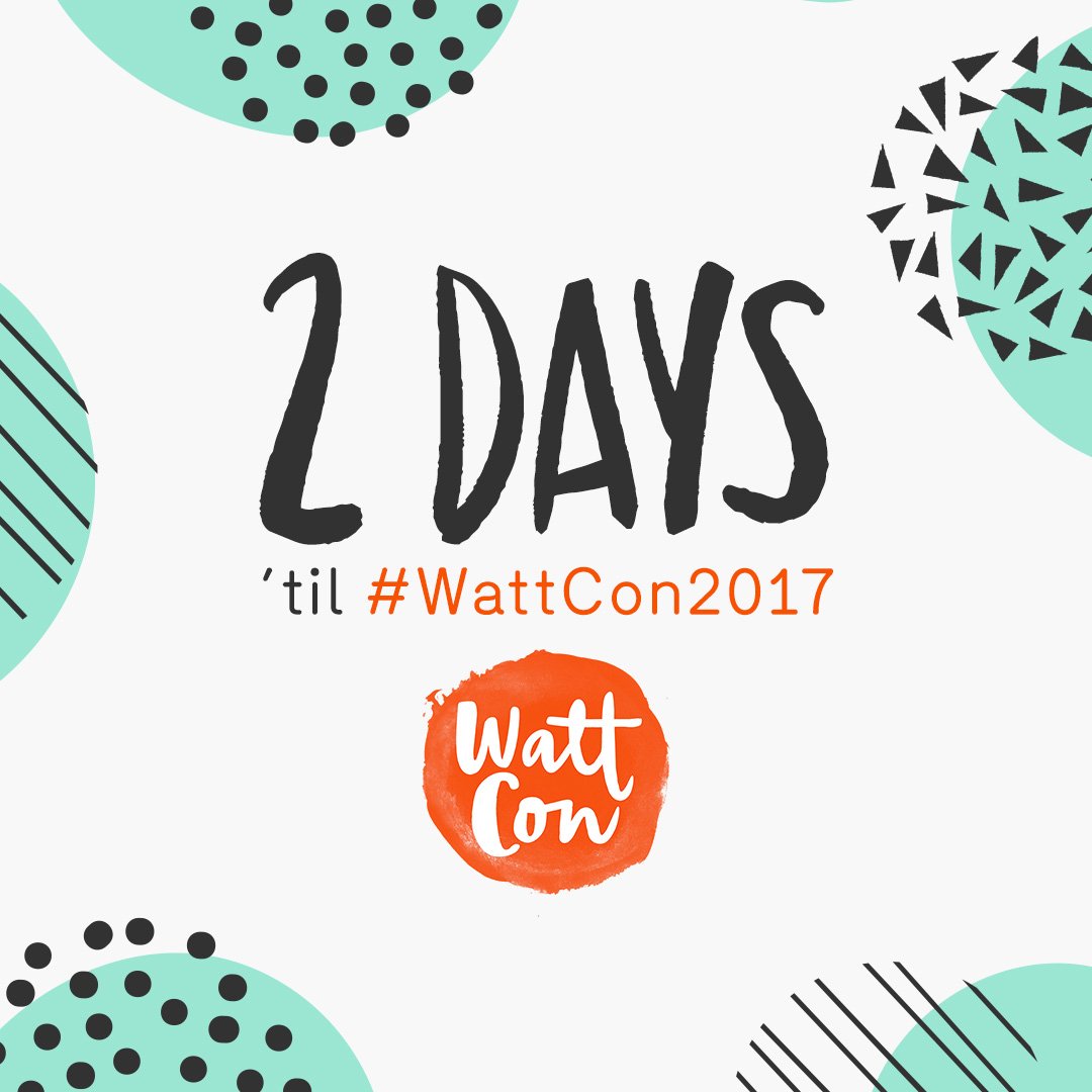 wattpad's tweet photo. 2 days 'til #WattCon2017! If you can't join in person, join our livestream: https://t.co/Y0UVHlYYXL

Get in on the fun + you could win swag! https://t.co/qhkuqyLf5U