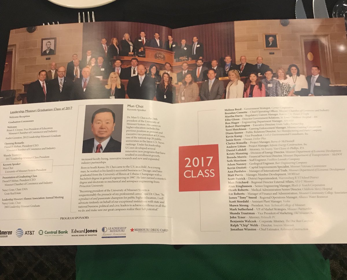 ShandaTrautman's tweet photo. Tonight, we graduate. #LeadMO17 #LeadershipMissouri17 @MissouriChamber https://t.co/HMXqYRquvc