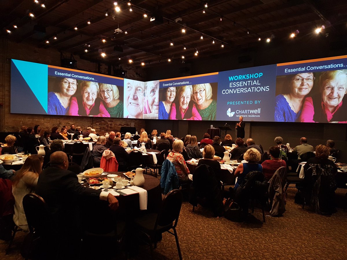 LindaBreaultACE's tweet photo. Fabulous speaker Dr. Amy D'Aprix at The Tannery tonight. Thx for hosting Chartwell Retirement. #makingretirementbetter @WRTalk @KWAwesome https://t.co/kM7aabjDOn