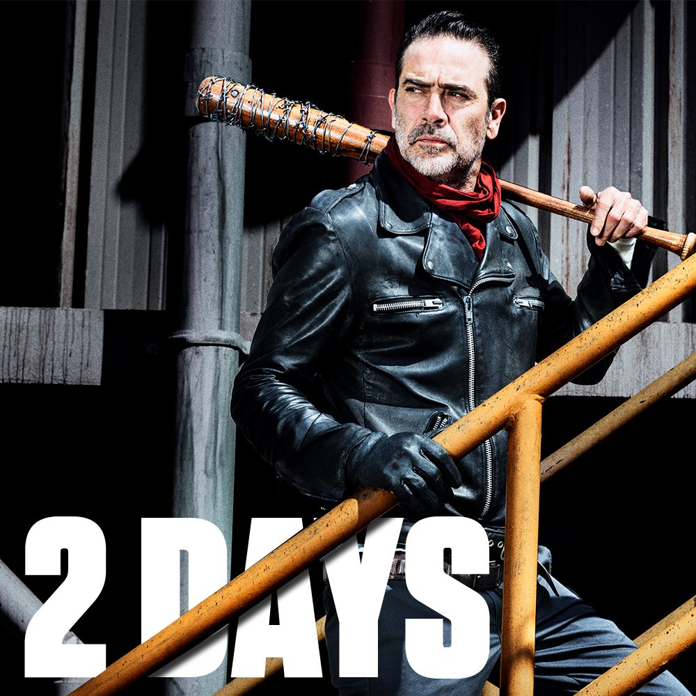 TheWalkingDead's tweet photo. Negan and Lucille return to your lives in only TWO MORE DAYS. Are you ready? https://t.co/3xMUqkHDRU
