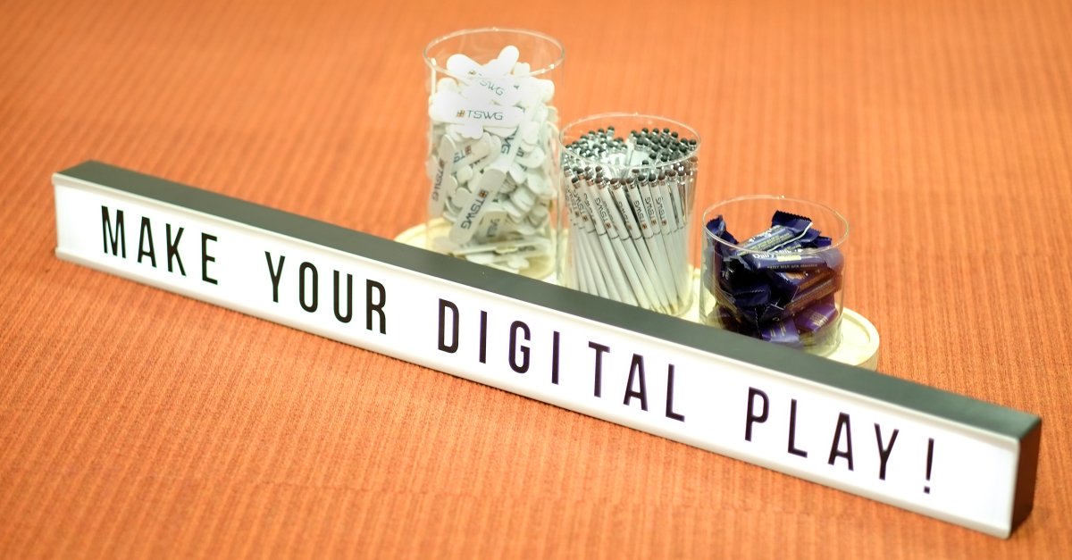 TSWG1's tweet photo. Come and see our #DigitalPlay platform at #COBA2017 – plenty of giveaways up for grabs at Stand 35! |Oct 22 – 24|  https://t.co/UHY4Lp5aFq https://t.co/arT48hAWAh