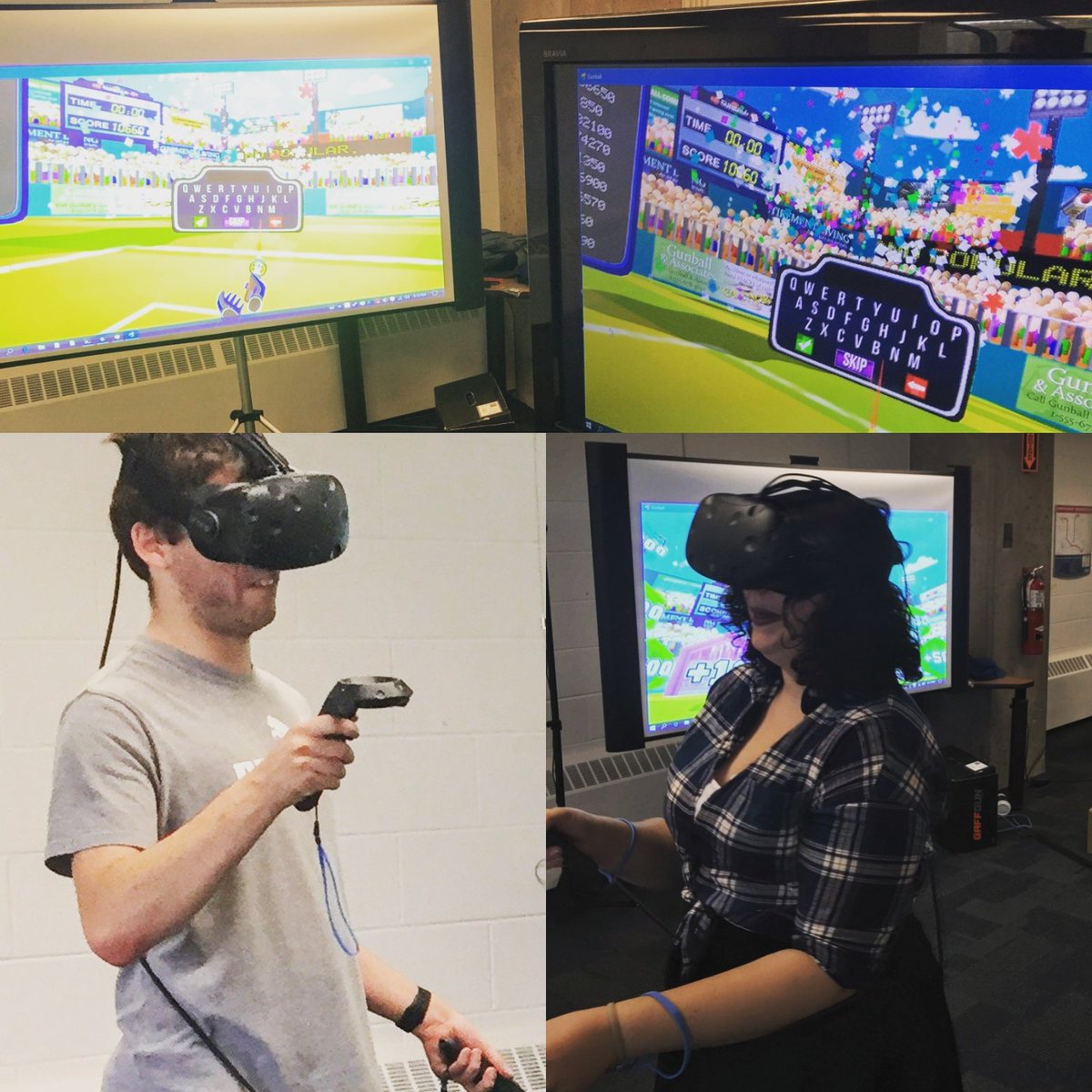 Fun times <a href="/NSCCTruro/">NSCC Truro Campus</a> #NSCCOpenHouse ! <a href="/theredspace/">REDspace</a> #Gunball VR game was a huge hit!
