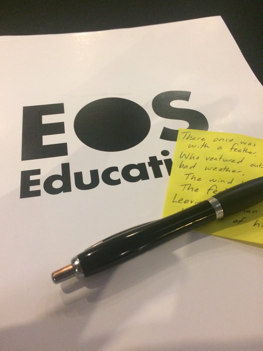 lsomerville77's tweet photo. Pretty rare for me to write poetry - this ‘unconference’ must be good! #ProjectNEST17 https://t.co/kS3nVmyvtH