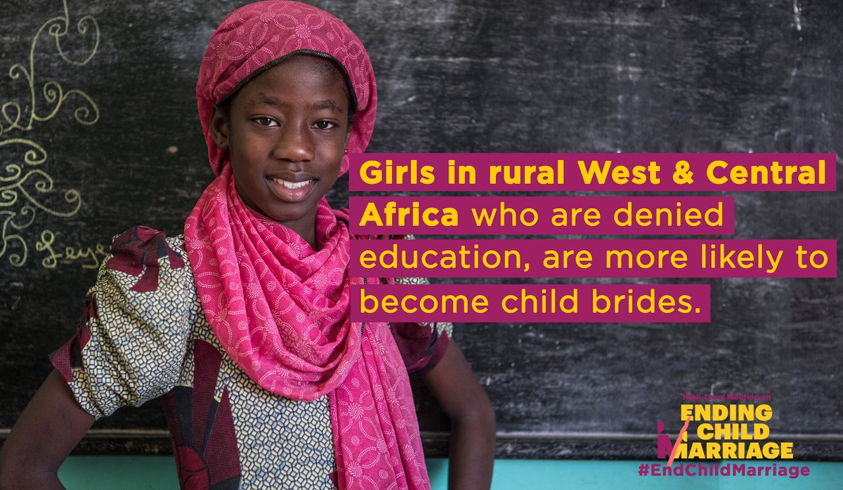 Without an education, girls do not have a future. When girls aren't in school, they are more likely to become child brides #EndChildMarriage