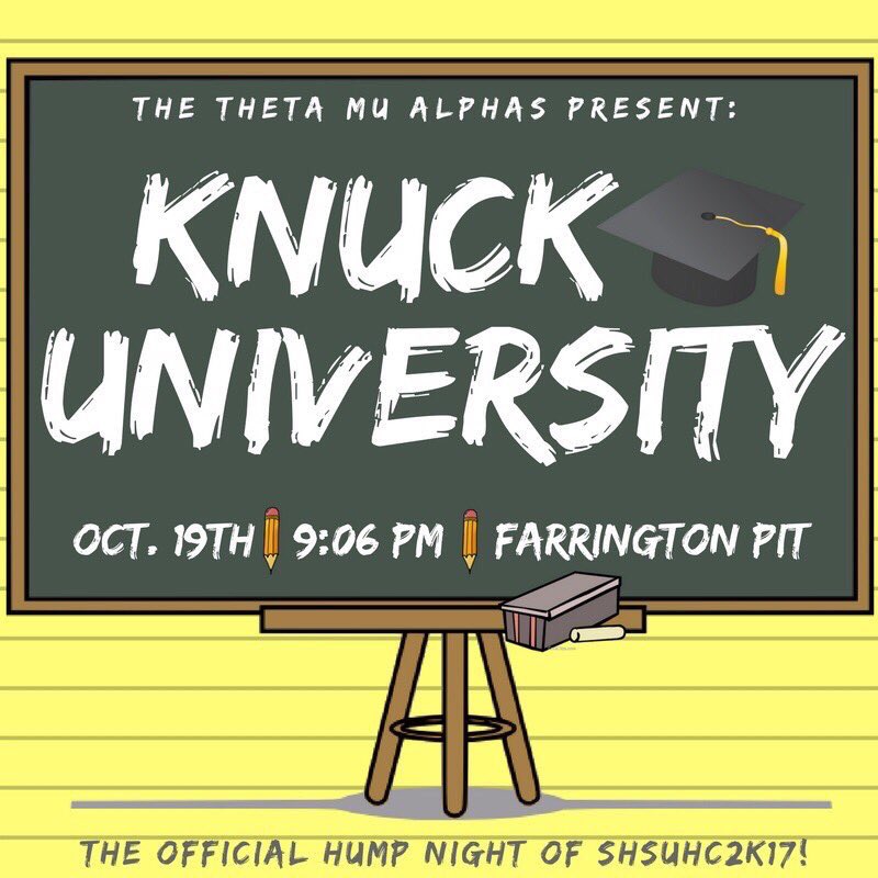 ThetaMuAlphas's tweet image. We Kickin it off tonight!! #KnuckUniversity