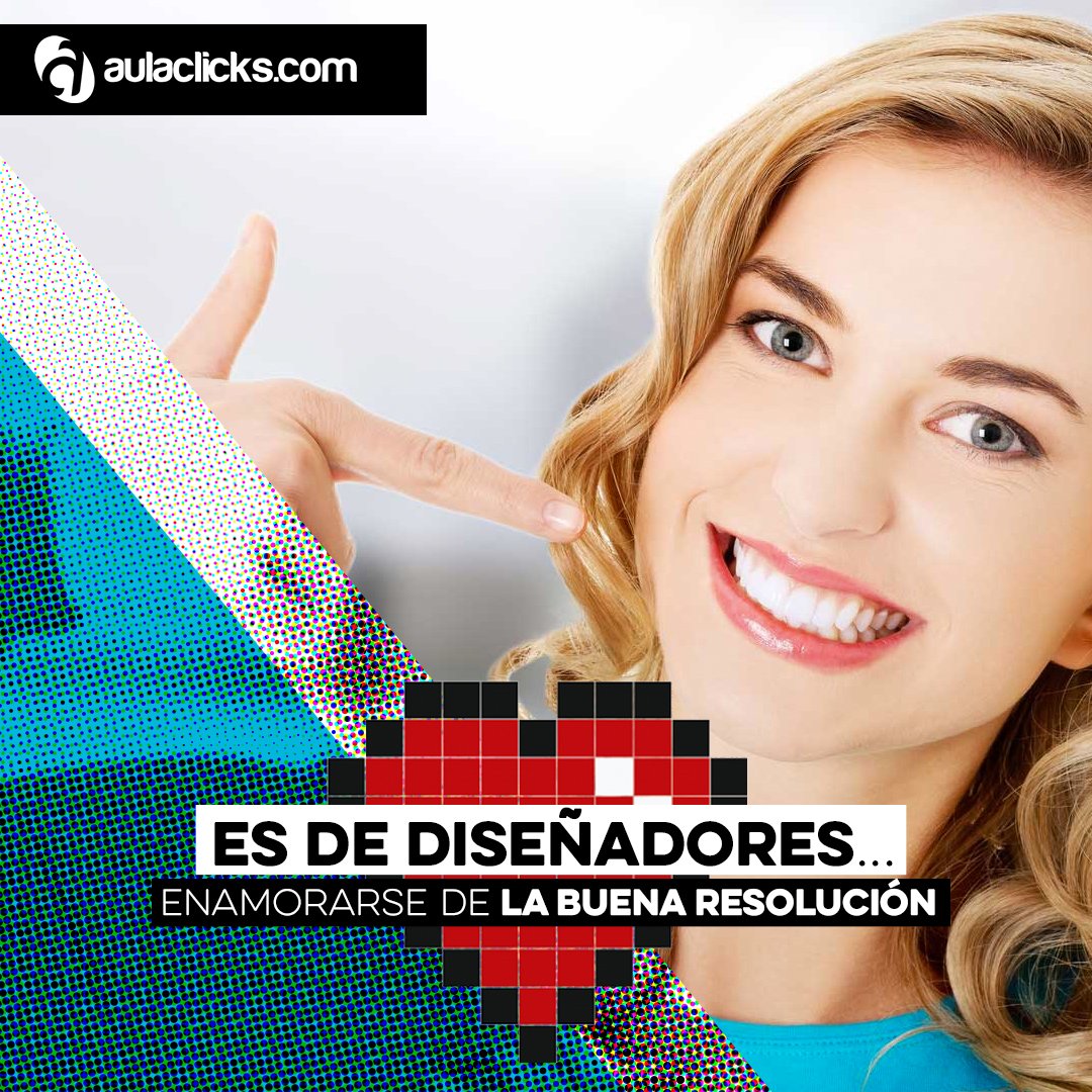 aulaclicks's tweet photo. #Aulatips Sé un amante del pixel. Aprende hacer diseños para pantallas y enamórate de la buena imagen😍 #DiseñoGráfico https://t.co/F8s1tW1Ozv