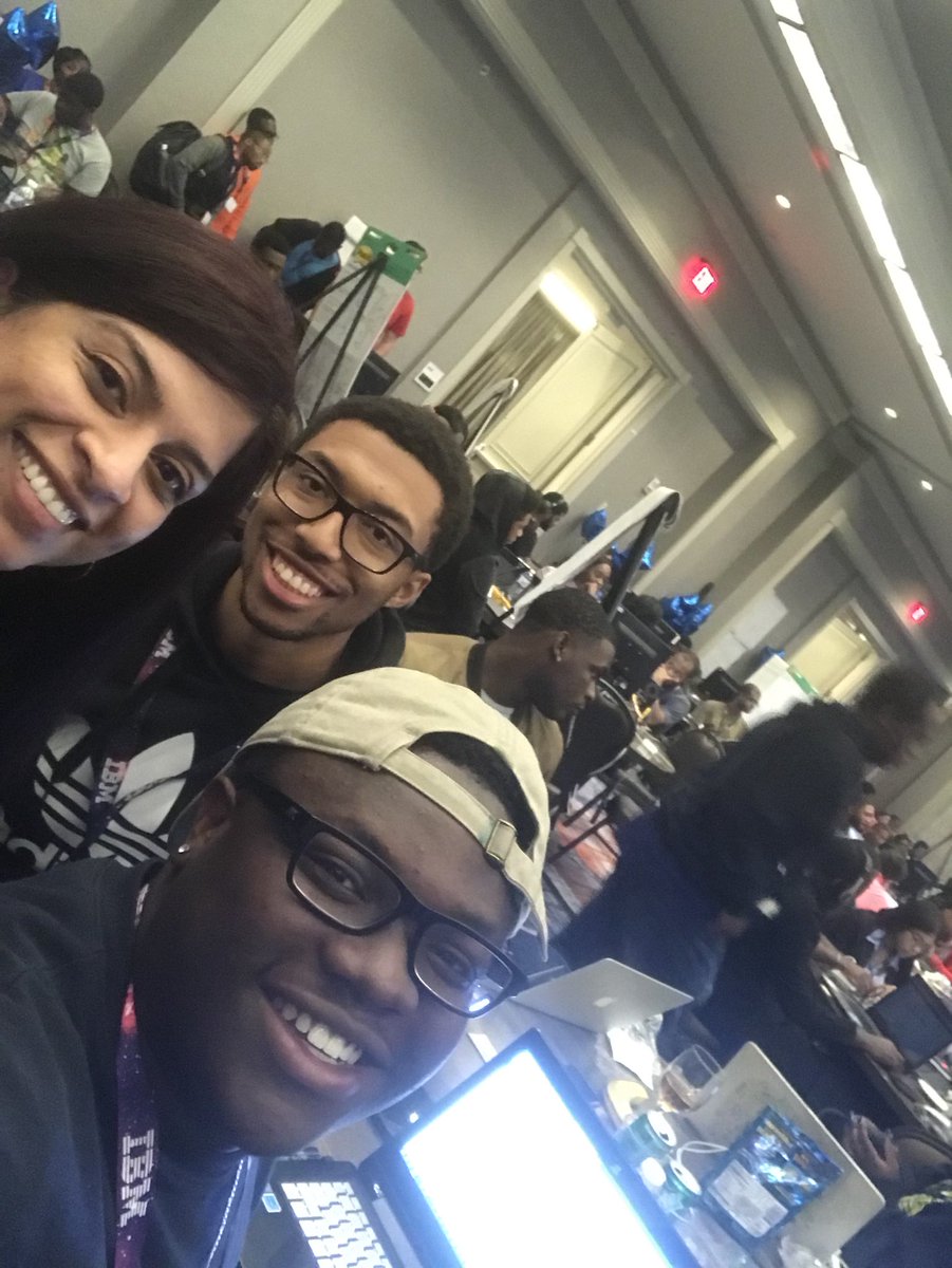 terenceithurman's tweet photo. Here with @Sara_recruit at the IBM #BlueHack #inclusiveIBM https://t.co/If3j1spi4w