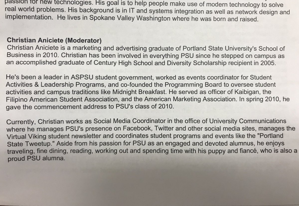 chrisaniciete's tweet photo. Missed the #ORConnections #socialmedia panel? Meet the awesome talent I got to speak with. For a winning team, hire or work with them! 🔥👏💼🙌 https://t.co/QvguQP8Y2U