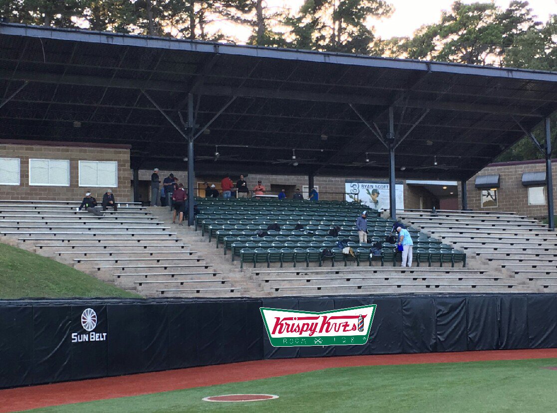 KrispyKuts128's tweet photo. The Little Rock Trojans baseball team just got a lot Krispier. #KrispyNation https://t.co/dGwtZvqAJ6