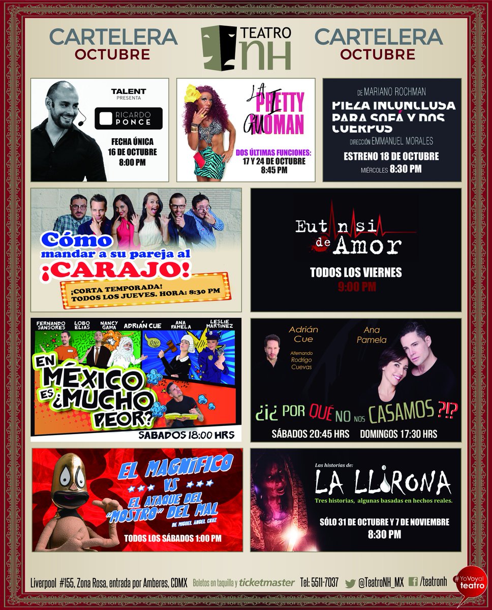 LondonTeatro's tweet photo. #TuiterSeríaMejor informando promociones.

¡Regala teatro! Hoy es Jueves 2x1 en @Ticketmaster_Me para todas nuestras obras. https://t.co/CCNNGllVbe