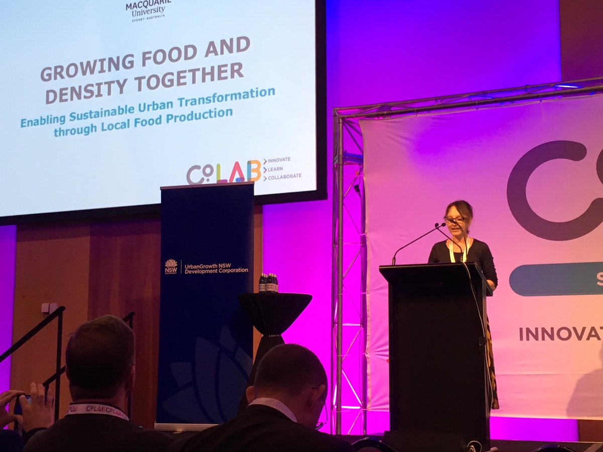 sarakfuller's tweet photo. Connecting sustainable urban transformation and local food production @DonnaHouston_ @geoplanMQ #CoLab2017 https://t.co/aaeNTya8DI