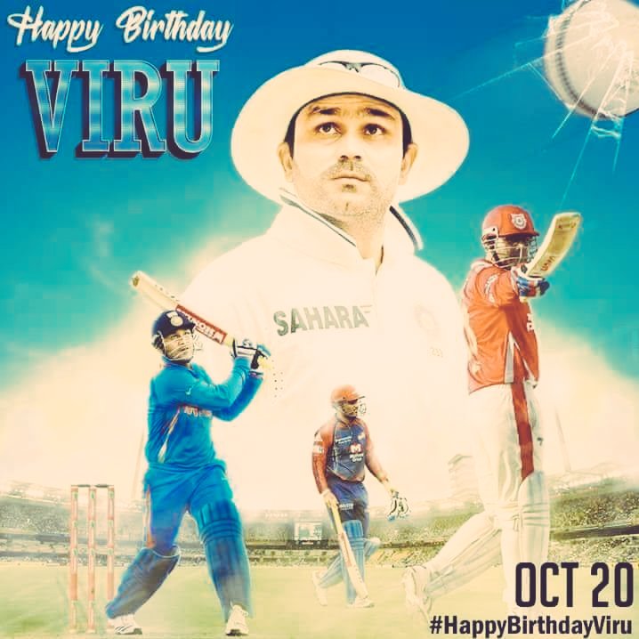 pathak_says's tweet photo. You hv always entertained us on &amp; off the field. #ViruPanti , #ViruKiCommentary made us to watch hindi comm.  @virendersehwag .! #HBDviru ❤❤ https://t.co/O6wBX3Iyej