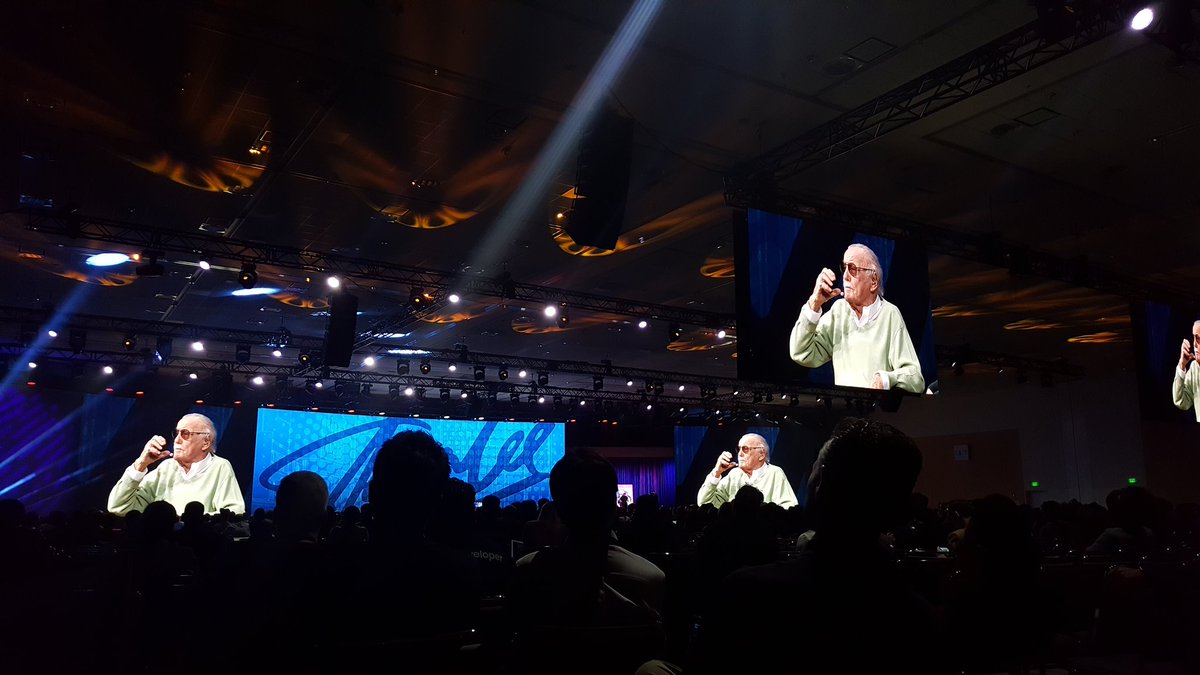 Stan Lee gave a fun talk on Second day’s keynote at #SDC2017