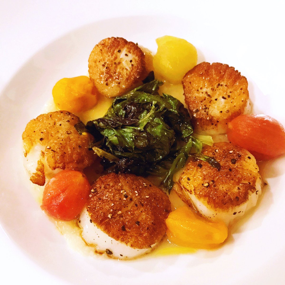 iambakertweets's tweet photo. Dear scallops in my belly. You melted like butter. I love you. #DestinationKohler @TheAmericanClub #KohlerFoodWine @waltonjjl https://t.co/uL3NwHWCCE