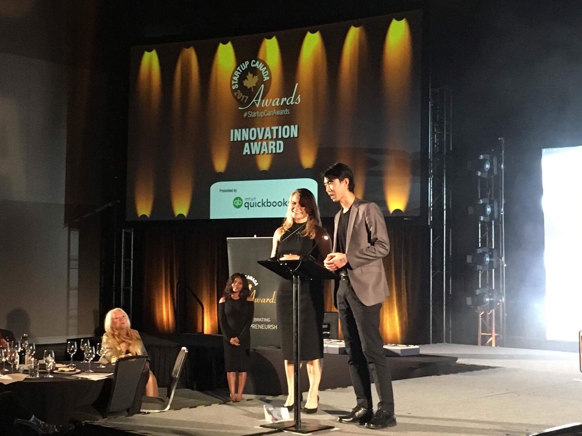 Startup_Canada's tweet photo. ‘We decided to move the entire company back to Canada.’ #StartupCanAwards @clearbanc https://t.co/rW8V9fjU7k