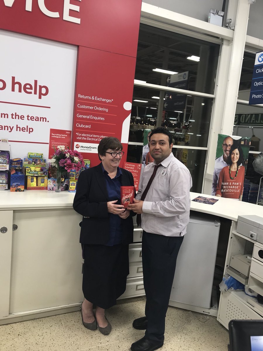 Spectacular Service given by Barbara 👏🎉🎉🎊Received 2 Wows on Diwali #Tesco Slough Superstars. <a href="/jlingard1989/">James Lingard</a> <a href="/CharlieRTesco/">Charlie Rowe</a> <a href="/CemLaura/">lauraCEMSlough</a>
