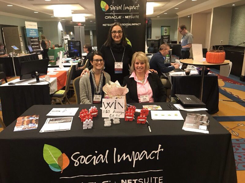 PamelaBJacob's tweet image. Hope you got a chance to meet our awesome @NS_SocialImpact @NetSuite staff  #TechNow17! Learn #nptech #donations! Netsuite.com/netsuite