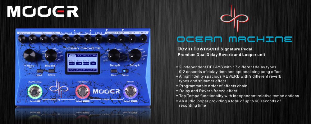 JGabi07's tweet image. ❤️❤️❤️ #DevinTownsend #Mooer #OceanMachine #Delay #Reverb #Looper