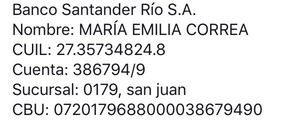 Abusaré de nuevo de vuestra solidaridad para pedirles otro RT por Emilia. Vamos $580.000 y tenemos hasta el 23/12 para pagar la prótesis. ❤️