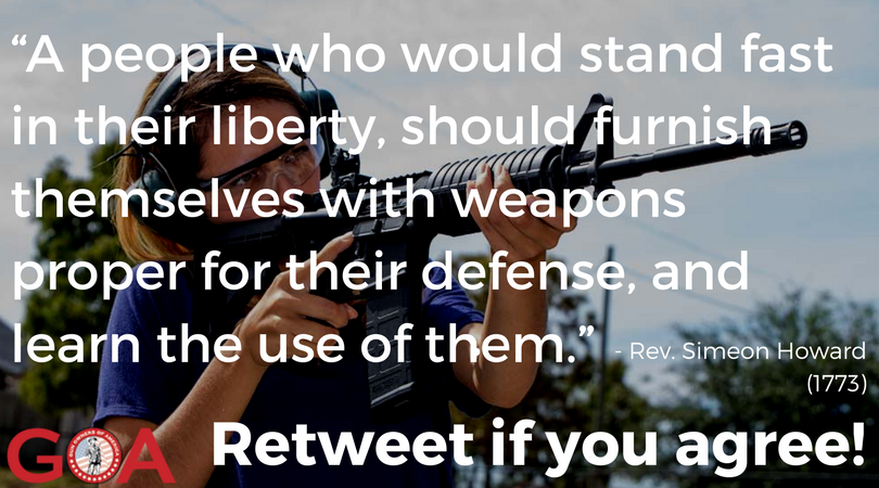 GunOwners's tweet image. Love liberty? Be armed, be prepared, and be a GOA member: goo.gl/iRwxd8